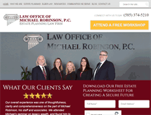 Tablet Screenshot of mrobinsonlaw.com